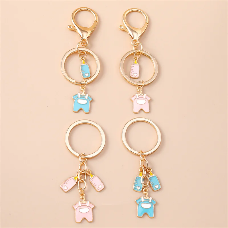 Cute Baby Bottle Clothing Keychain for Women Men Car Key Handbag Purse Pendant Keyrings Accessories DIY Jewelry Gifts
Cute Baby Bottle Clothing Keychain for Women Men Car Key Handbag Purse Pendant Keyrings Accessories DIY Jewelry Gifts