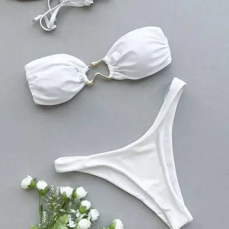 White Sexy Bikinis 2025 Swimsuits Women's Swimwear Push Up Female Beach Swim Wear Bathing Suits Brazilian Bikini Set Pool Bather
White Sexy Bikinis 2025 Swimsuits Women's Swimwear Push Up Female Beach Swim Wear Bathing Suits Brazilian Bikini Set Pool Bather
