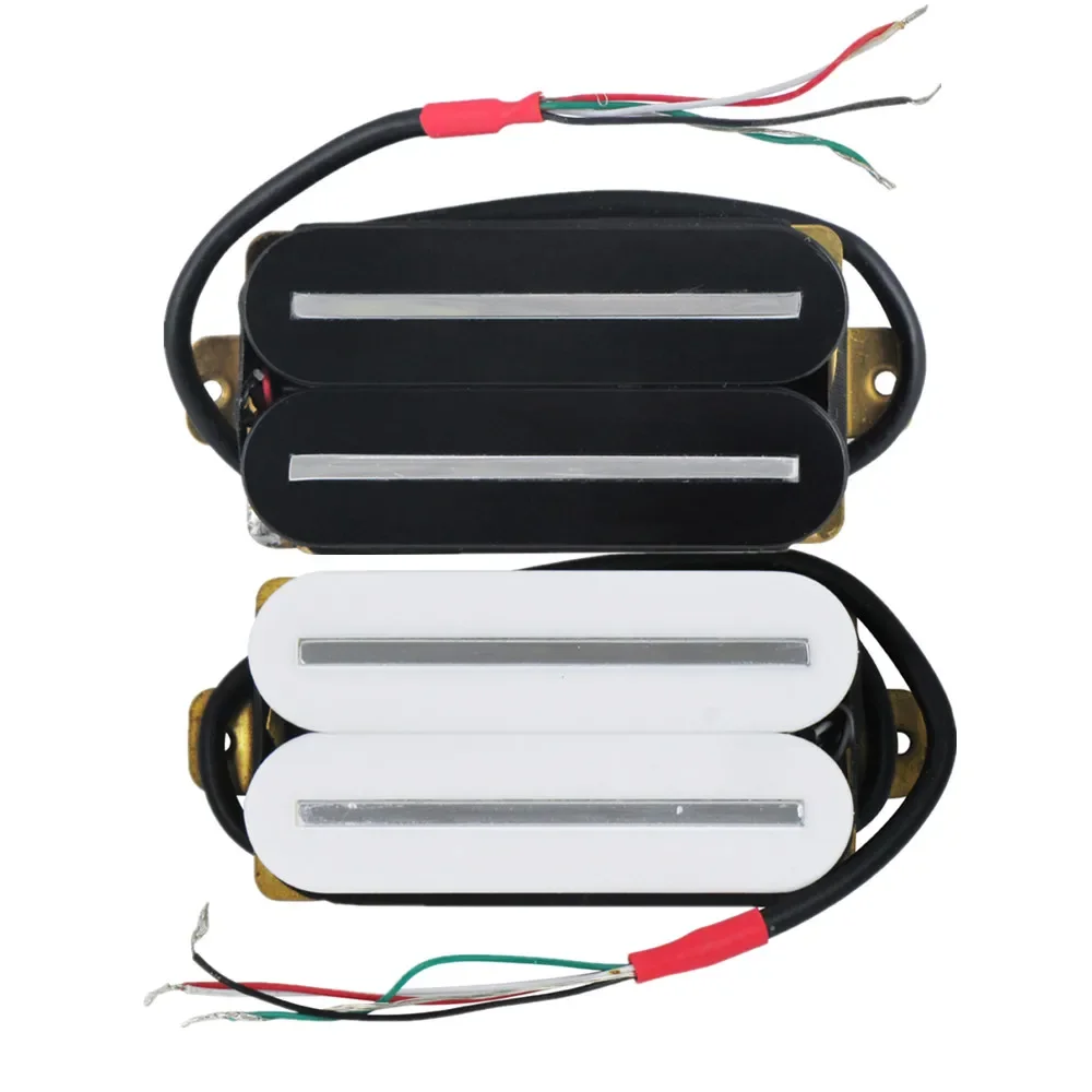 1PCS - Dual Blade Electric Guitar Single Coil Humbucker Pickup Ceramic 4-Wires Guitar Parts Black/White Choose
1PCS - Dual Blade Electric Guitar Single Coil Humbucker Pickup Ceramic 4-Wires Guitar Parts Black/White Choose