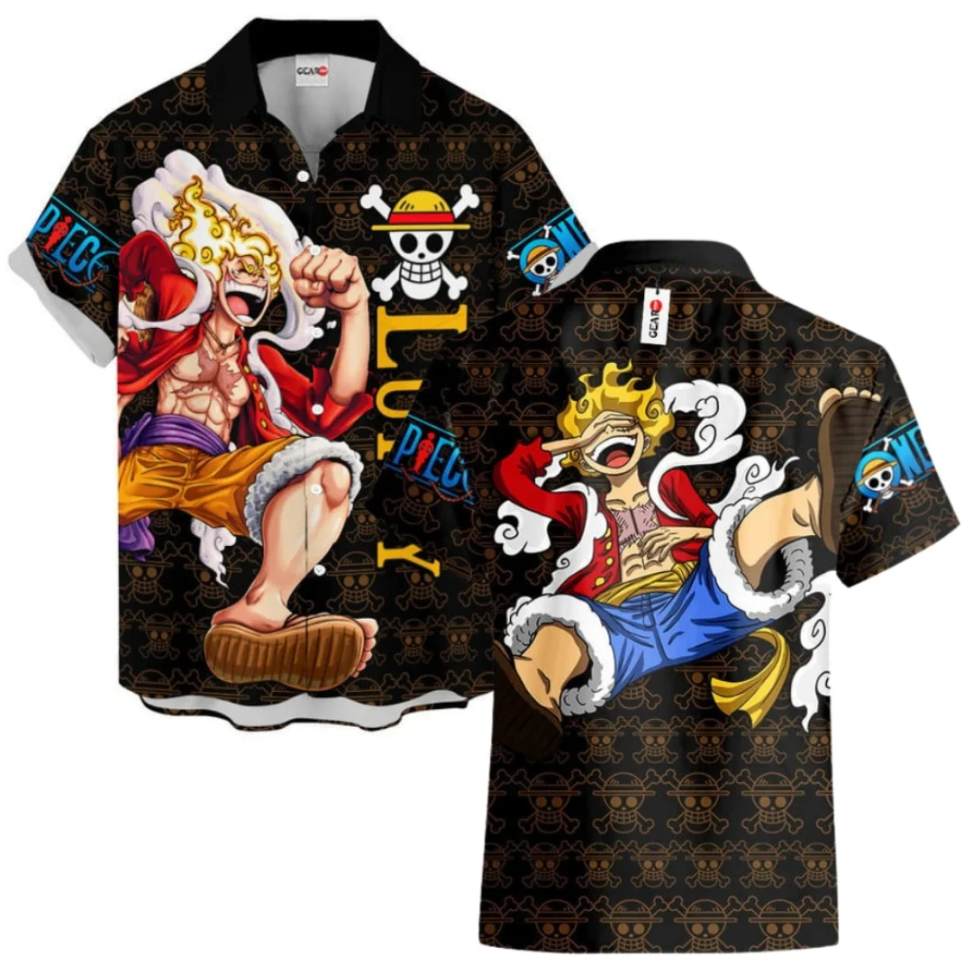 One Piece Hawaiian T-shirts Luffy Gear 5 Hawaiian Shirt Summer Party Summer Sports Men's Shirt Kid's Clothing Tee Y2k Woman
One Piece Hawaiian T-shirts Luffy Gear 5 Hawaiian Shirt Summer Party Summer Sports Men's Shirt Kid's Clothing Tee Y2k Woman 