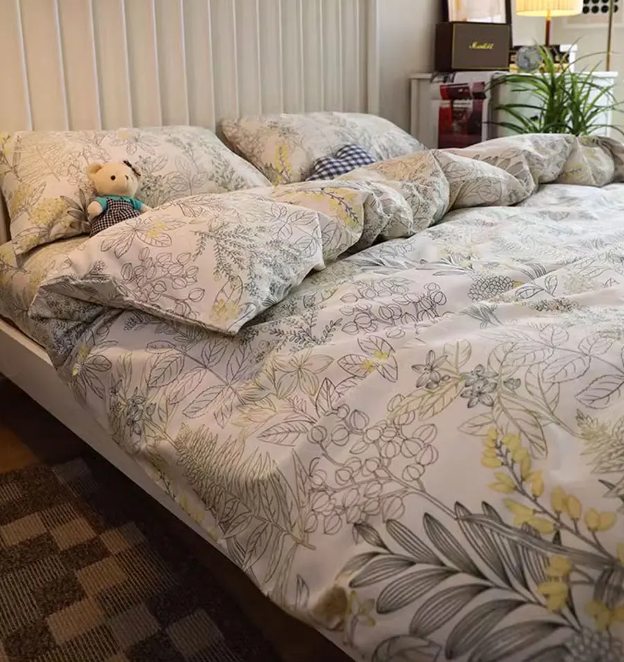 Elegant yellow grey flower beding set 1.2 1.5 1.8 2.0,twin full queen king cotton home textile bed sheet pillow case quilt cover
Elegant yellow grey flower beding set 1.2 1.5 1.8 2.0,twin full queen king cotton home textile bed sheet pillow case quilt cover