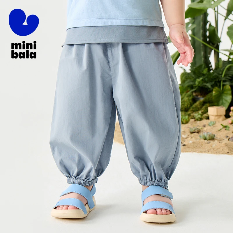 Mini Bala Boys and Girls Pants 2025 Summer Skin-Friendly Lightweight Cuffed Lantern Pants Kids Mosquito-Proof Long Pants
Mini Bala Boys and Girls Pants 2025 Summer Skin-Friendly Lightweight Cuffed Lantern Pants Kids Mosquito-Proof Long Pants
