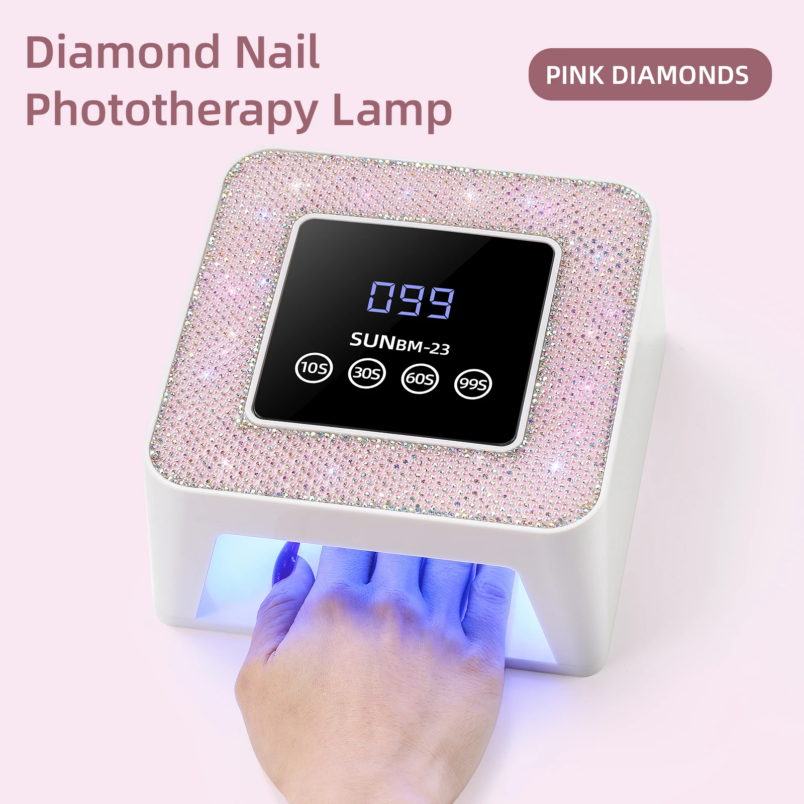 Diamond nail phototherapy lamp, long service life, quick-drying and non-black hand nail baking lamp for nail s
Diamond nail phototherapy lamp, long service life, quick-drying and non-black hand nail baking lamp for nail s