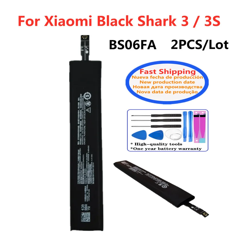 2360mAh Mobile Phone Battery BS06FA For Xiaomi Black Shark 3 3S Shark3 Shark3S Batteria In Stock
2360mAh Mobile Phone Battery BS06FA For Xiaomi Black Shark 3 3S Shark3 Shark3S Batteria In Stock