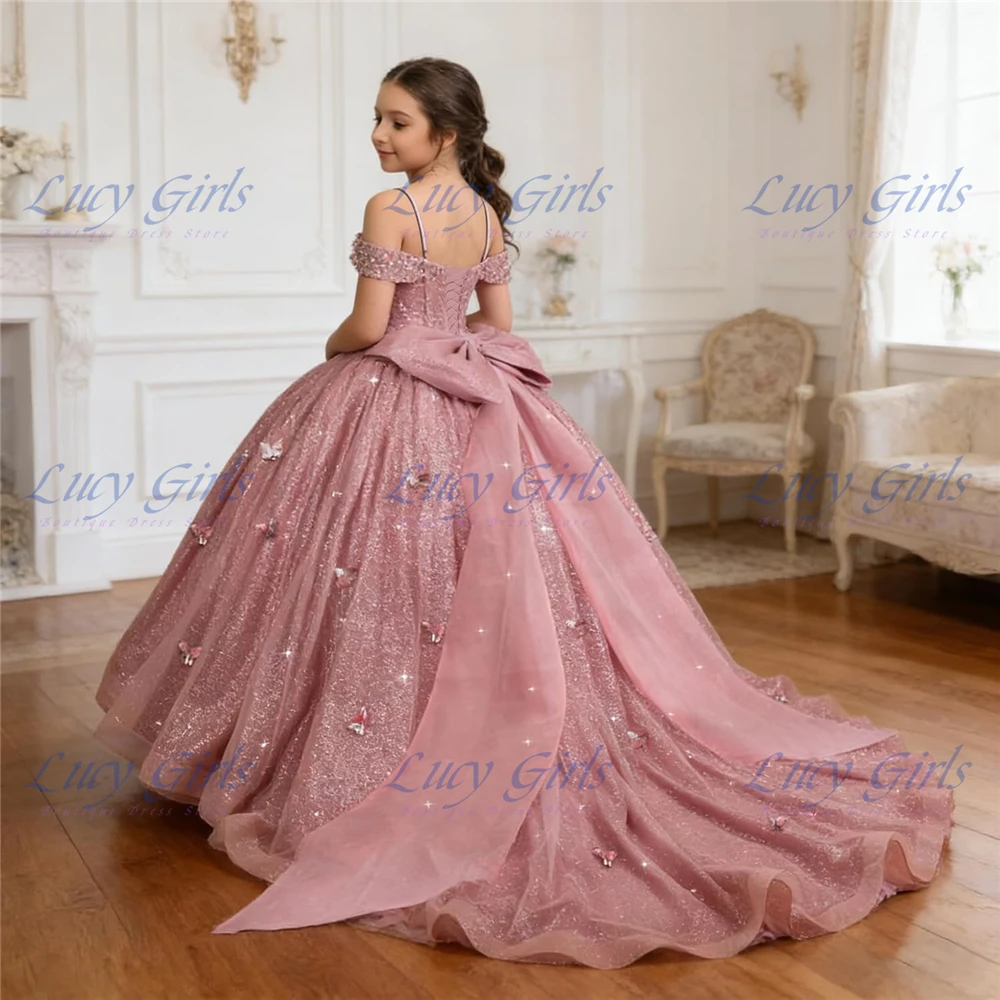 Quality Gorgeous Crystal Flower Girl Dresses with Long Bow 3D Butterfly Pageant Dress for Girls Beaded Girls Ball Gown Dress
Quality Gorgeous Crystal Flower Girl Dresses with Long Bow 3D Butterfly Pageant Dress for Girls Beaded Girls Ball Gown Dress
