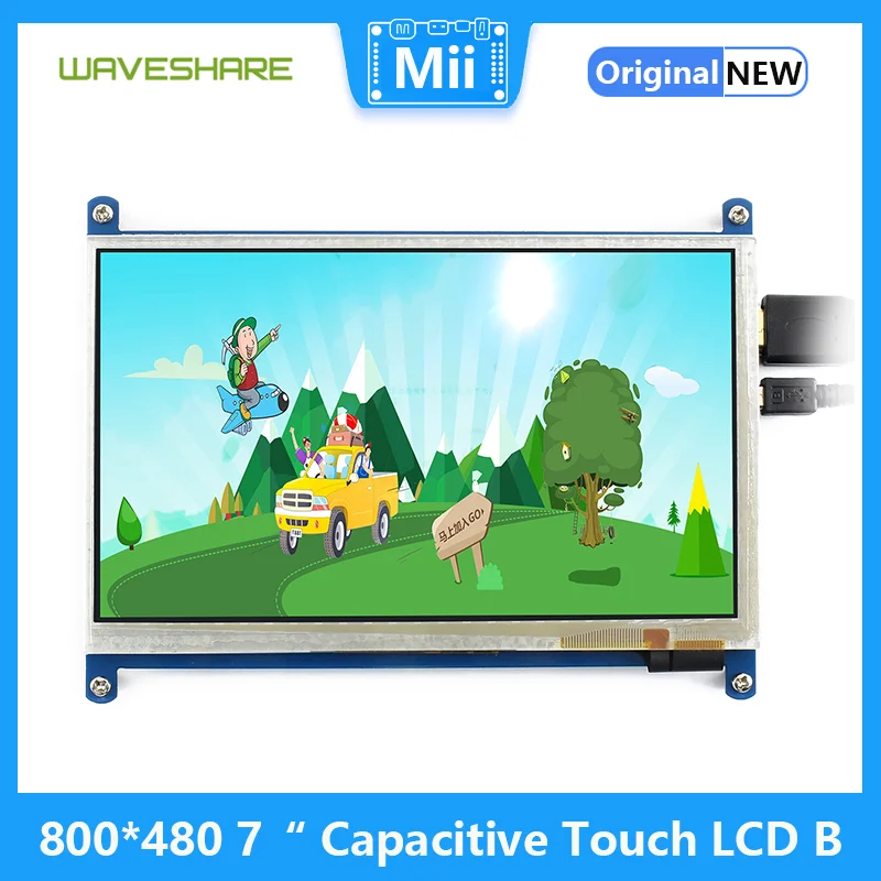 Waveshare 800*480 7“ Capacitive Touch Screen LCD type B for Raspberry Pi BB Black Computer Monitor Supports Windows 10/8.1/8/7
Waveshare 800*480 7“ Capacitive Touch Screen LCD type B for Raspberry Pi BB Black Computer Monitor Supports Windows 10/8.1/8/7