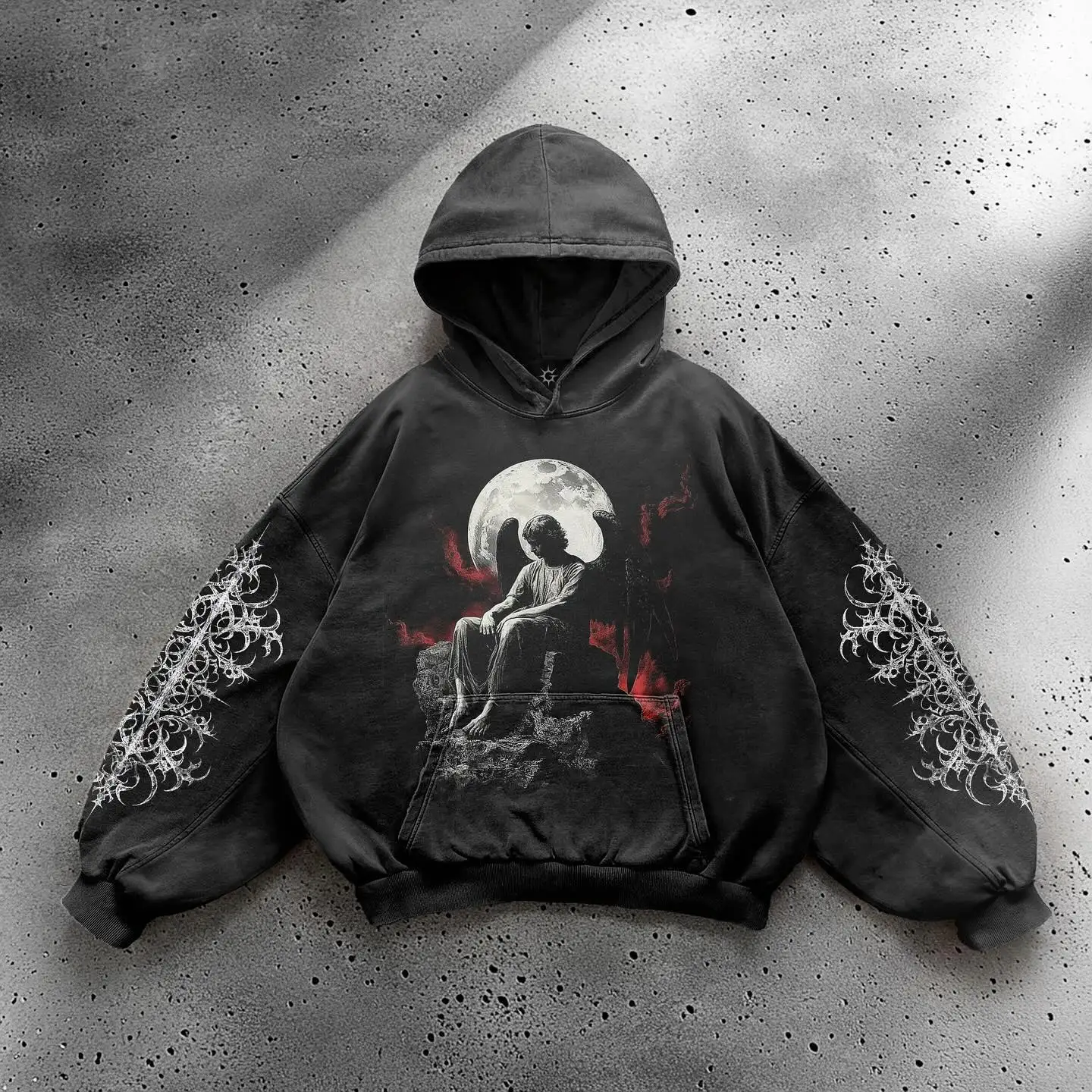 Gothic Hip Hop Print Pattern Hoodie for Men and Women Casual Black Long Sleeved Sweatshirt Punk Harajuku Hoodies Streetwear
Gothic Hip Hop Print Pattern Hoodie for Men and Women Casual Black Long Sleeved Sweatshirt Punk Harajuku Hoodies Streetwear