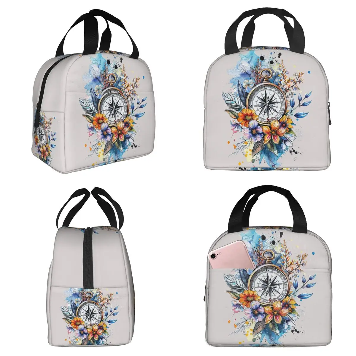 Nautical Compass And Flower Insulated Lunch Bag for Kids School Cooler Thermal Food Box Tote Leakproof Lunch Boxes Container
Nautical Compass And Flower Insulated Lunch Bag for Kids School Cooler Thermal Food Box Tote Leakproof Lunch Boxes Container