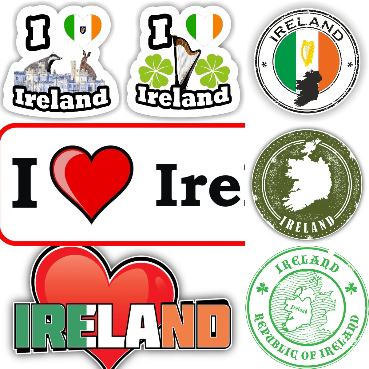 Ireland Creative and Artistic Various Shapes of Car Stickers Vinyl Self-adhesive Waterproof Decals Car Decoration Accessories
Ireland Creative and Artistic Various Shapes of Car Stickers Vinyl Self-adhesive Waterproof Decals Car Decoration Accessories