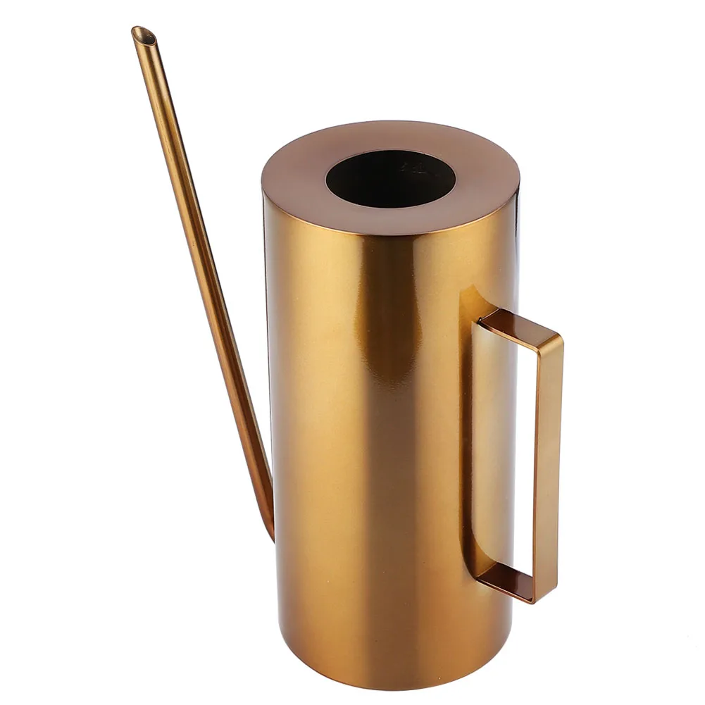 1,5 л золотой полива из нержавеющей стали, длинный носик, лейка, инструмент для орошения цветочных растений для внутренних и наружных садов
1,5 л золотой полива из нержавеющей стали, длинный носик, лейка, инструмент для орошения цветочных растений для внутренних и наружных садов