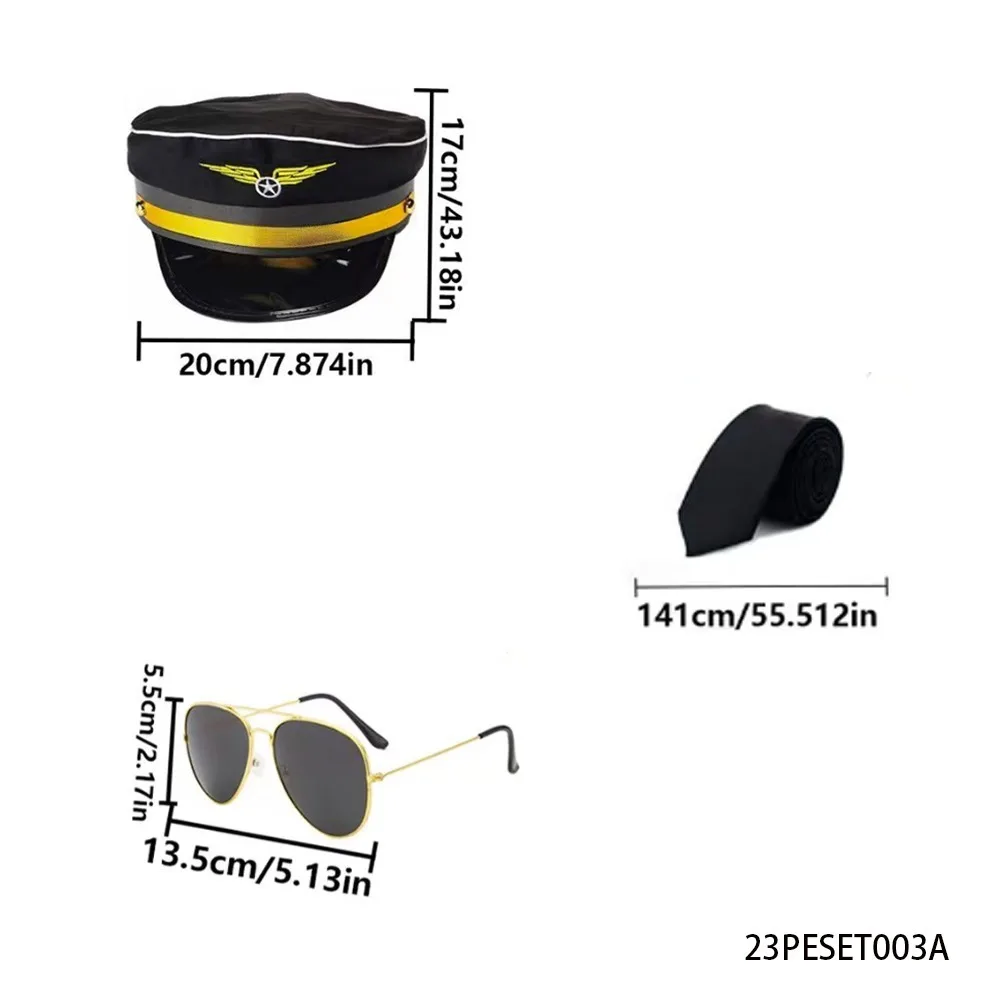 PESENAR Это аксессуар для косплея пилота, включая галстук для шляпы пилота и солнцезащитные очки. Подходит для авиационных тематических вечеринок.
PESENAR Это аксессуар для косплея пилота, включая галстук для шляпы пилота и солнцезащитные очки. Подходит для авиационных тематических вечеринок.