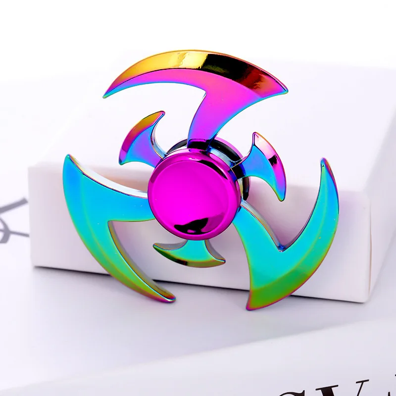 Internet sensation best-selling metal finger spinner alloy finger gyroscope decompression toy Metal rainbow-shaped rotating disc
Internet sensation best-selling metal finger spinner alloy finger gyroscope decompression toy Metal rainbow-shaped rotating disc