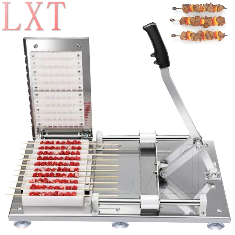 Manual BBQ Satay Stainless Steel Skewer Machine Mutton Kebab Lamb Skewer Tools Kebab Meat Wear String Machine
Manual BBQ Satay Stainless Steel Skewer Machine Mutton Kebab Lamb Skewer Tools Kebab Meat Wear String Machine