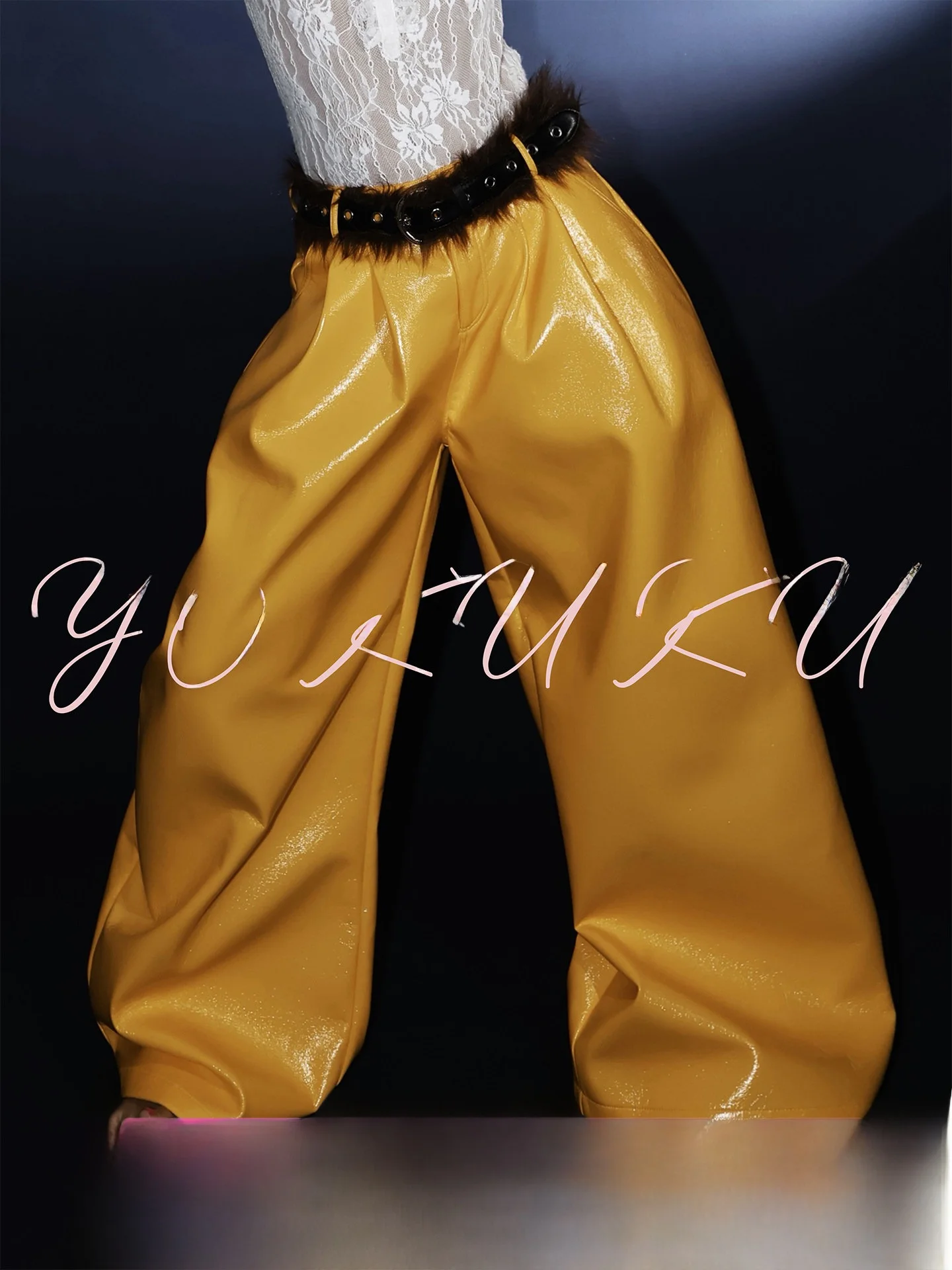 Stylish Loose Wide Leg Leather Pants for Women Lazy Style Casual Trousers High Fashion Sensation Long Pants by Yikukuu
Stylish Loose Wide Leg Leather Pants for Women Lazy Style Casual Trousers High Fashion Sensation Long Pants by Yikukuu