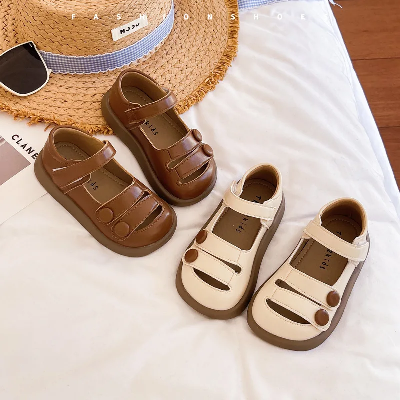 Girls School Leather Shoes Korean Solid Kids Princess Shoes Baby Anti Slip Soft Sole Flat Sandals Breathable Child Single Shoes
Girls School Leather Shoes Korean Solid Kids Princess Shoes Baby Anti Slip Soft Sole Flat Sandals Breathable Child Single Shoes
