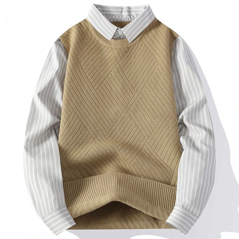 Man Clothes New Korean Style Fashionable Loose and Thick Outer Sweater for Autumn and Winter Temperament Knitted Sweater
Man Clothes New Korean Style Fashionable Loose and Thick Outer Sweater for Autumn and Winter Temperament Knitted Sweater