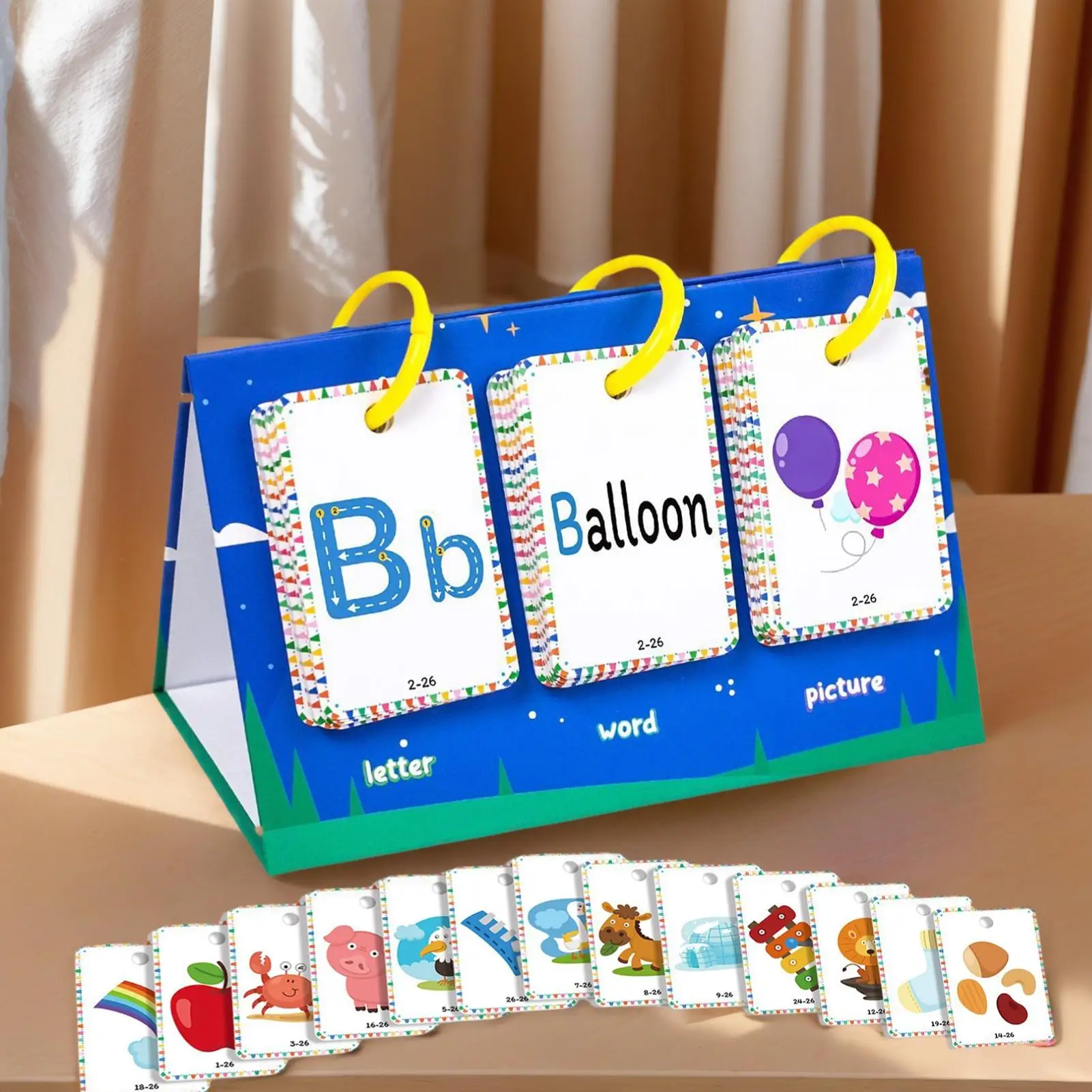 Alphabet Cards Learning Letter Recognition Learning Card Portable Game Toy for Develop Skills Boy Home Playtime Girl Travel
Alphabet Cards Learning Letter Recognition Learning Card Portable Game Toy for Develop Skills Boy Home Playtime Girl Travel