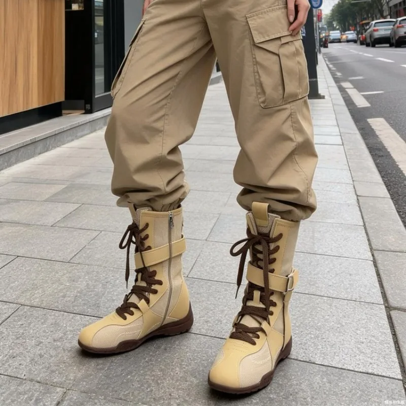 Women's 2026 New Retro Colorblock Lace-up Side Zipper Soft Sole Non-slip Skinny Booties
Women's 2026 New Retro Colorblock Lace-up Side Zipper Soft Sole Non-slip Skinny Booties