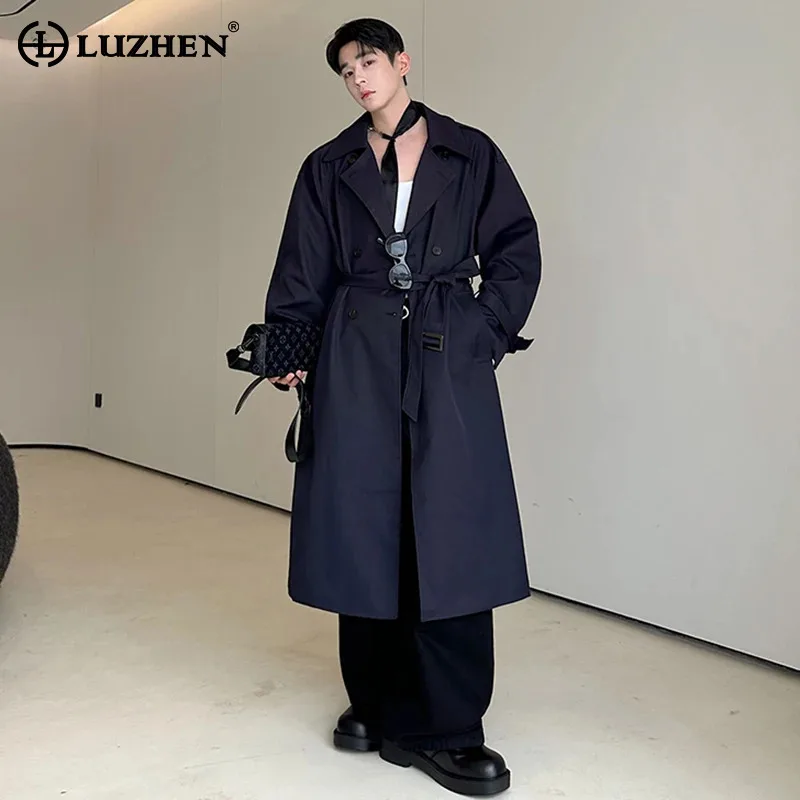 LUZHEN Fashion Belt Tie Up Waist Double Breasted Solid Color Knee-length Windbreaker Coat Men's 2025 New Elegant Trench JY4595
LUZHEN Fashion Belt Tie Up Waist Double Breasted Solid Color Knee-length Windbreaker Coat Men's 2025 New Elegant Trench JY4595