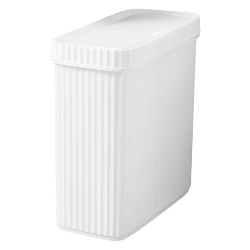 Narrow Slit Trash Can 9L White Press Kitchen Bedroom Bathroom Waste Bucket Plastic Garbage Can Household Simple Design Practical
Narrow Slit Trash Can 9L White Press Kitchen Bedroom Bathroom Waste Bucket Plastic Garbage Can Household Simple Design Practical