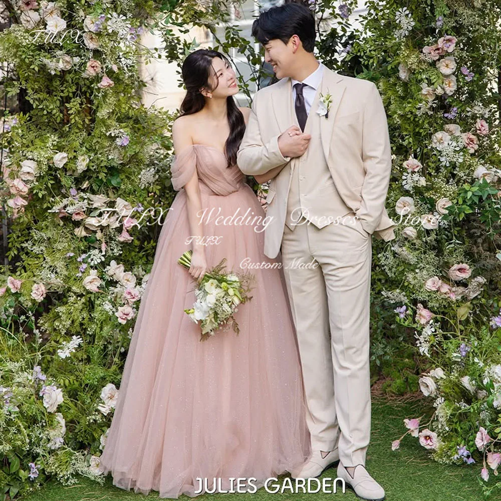 TULX Princess Sweetheart Korea Evening Dress Tulle A line Pleat Wedding Photo Shoot Dress Floor Length Corset Customized 2025
TULX Princess Sweetheart Korea Evening Dress Tulle A line Pleat Wedding Photo Shoot Dress Floor Length Corset Customized 2025