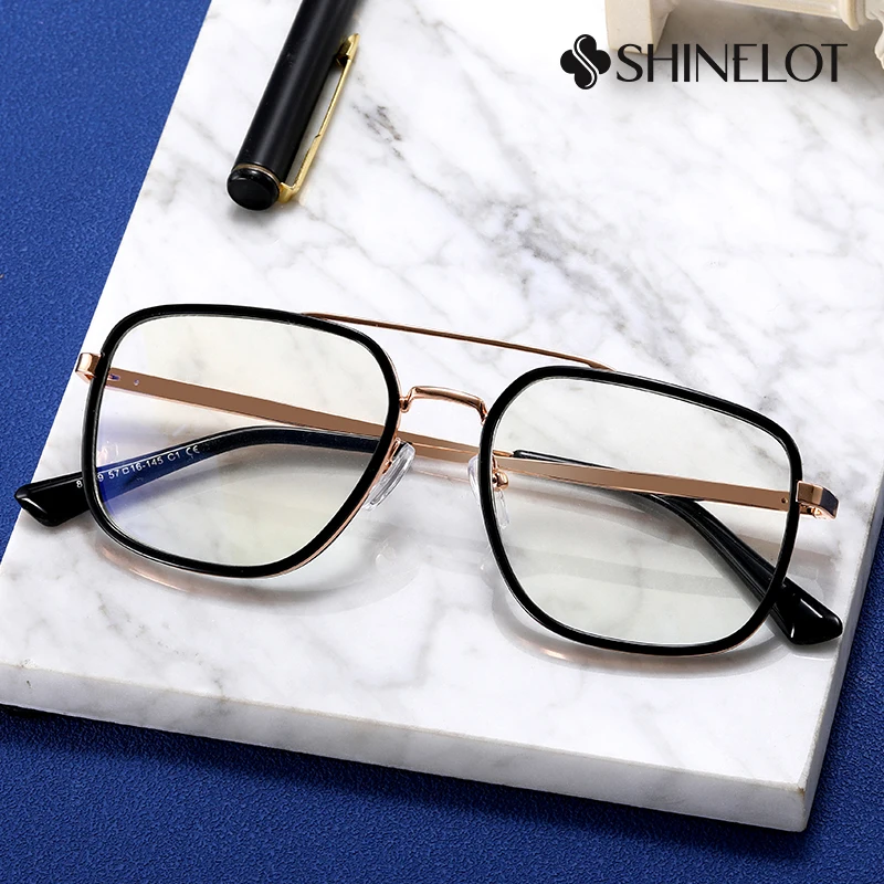 81199 Business Double Bridge Eyeglasses Frame Men Radiation Protection Glasses Male Technology Oriented Eyewear Father's Gift 
81199 Business Double Bridge Eyeglasses Frame Men Radiation Protection Glasses Male Technology Oriented Eyewear Father's Gift