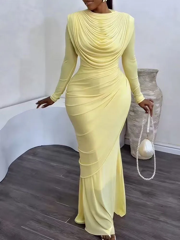 Doyerl Sheer Mesh Long Sleeve Bodycon Maxi Dress Women Elegant Celebrity Ruched Slim Night Out Party Club Prom Dresses Vestidos
Doyerl Sheer Mesh Long Sleeve Bodycon Maxi Dress Women Elegant Celebrity Ruched Slim Night Out Party Club Prom Dresses Vestidos