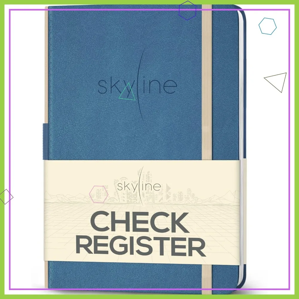 Skyline Check Register – Accounting Ledger for Income & Expenses, A5 Hardcover, Smoke Blue
Skyline Check Register – Accounting Ledger for Income & Expenses, A5 Hardcover, Smoke Blue