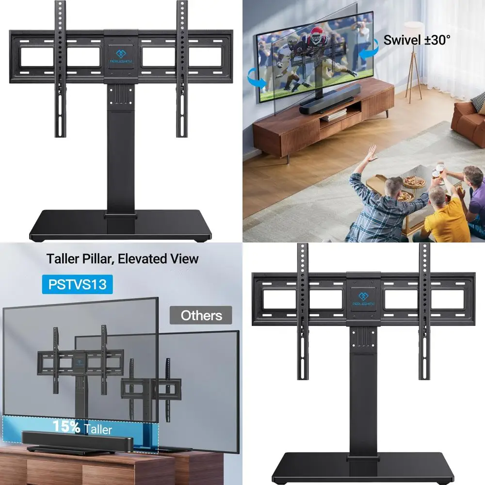 Регулируемая по высоте поворотная подставка для телевизоров 37-65/75 дюймов LCD/LED, основание из закаленного стекла, VESA 600x400 мм, выдерживает до 99 фунтов.
Регулируемая по высоте поворотная подставка для телевизоров 37-65/75 дюймов LCD/LED, основание из закаленного стекла, VESA 600x400 мм, выдерживает до 99 фунтов.
