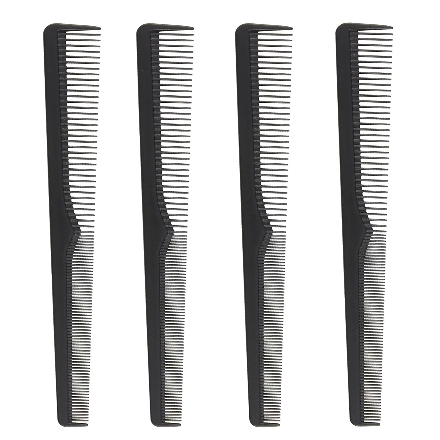 Premium Carbon Fiber Barber Combs - 4 Pack - Heat Resistant 7.3 Inch for Home & Pro Use, Taper
Premium Carbon Fiber Barber Combs - 4 Pack - Heat Resistant 7.3 Inch for Home & Pro Use, Taper