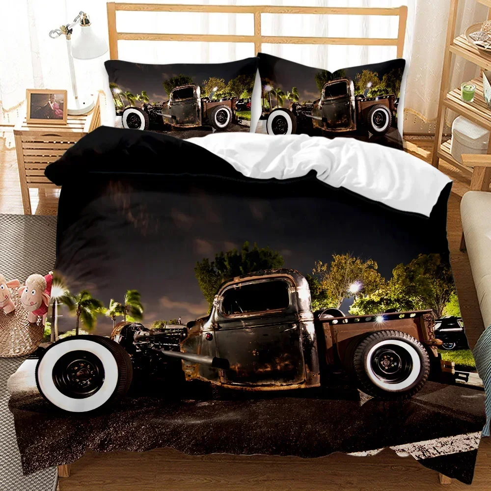 Vintage Car Automobile Mechanic Nostalgic 50s Comfortable Duvet Quilt Cover Pillowcase Bedding Set Children Bedroom Home Textile
Vintage Car Automobile Mechanic Nostalgic 50s Comfortable Duvet Quilt Cover Pillowcase Bedding Set Children Bedroom Home Textile