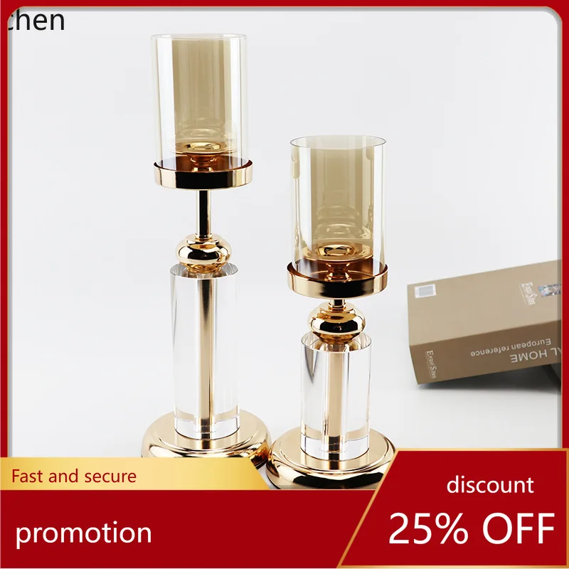 Zml glass crystal candlestick romantic candlelight dinner props model room soft decoration
Zml glass crystal candlestick romantic candlelight dinner props model room soft decoration