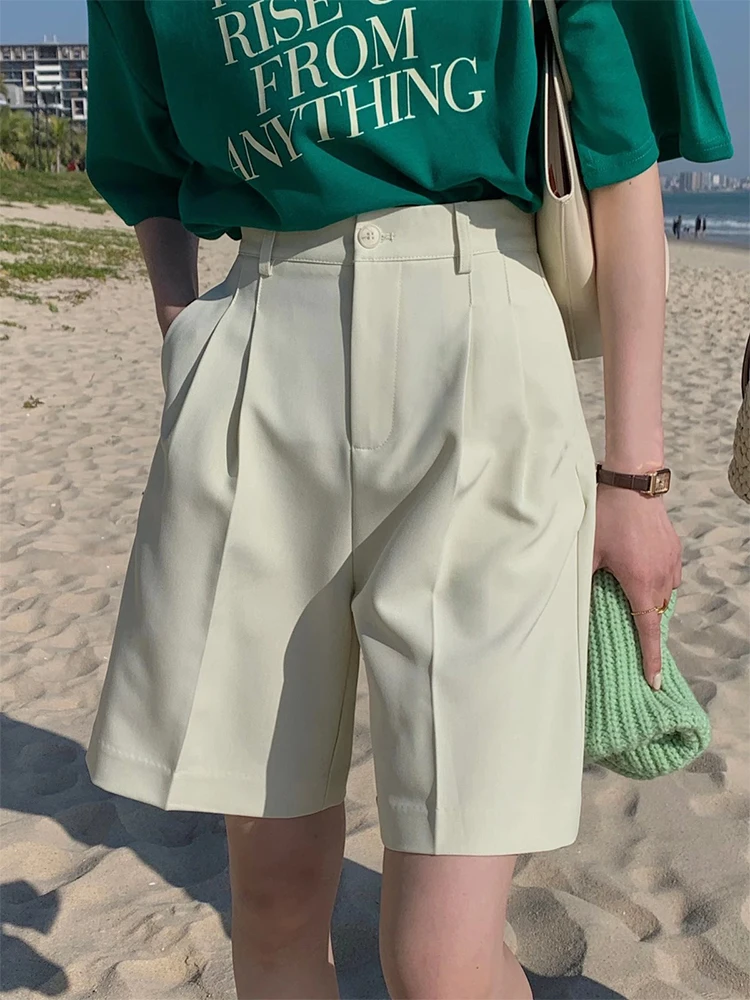 Basic Pleated Wide Leg Casual Pants Women's Summer New Sle Simple Match Straight Five-Quarter orts Cotton High Waist
Basic Pleated Wide Leg Casual Pants Women's Summer New Sle Simple Match Straight Five-Quarter orts Cotton High Waist