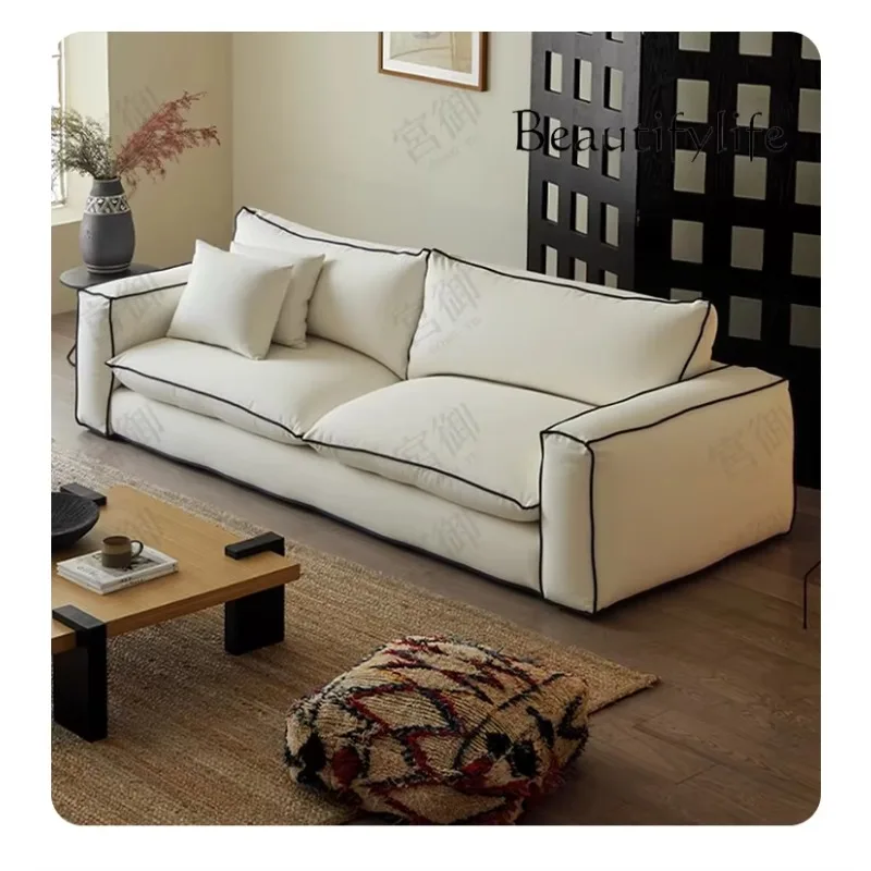 R French Wabi-sabi Wind Can Be Fully Dismantled And Washed Cotton And Linen Fabric Sofa Tofu Block Living Room Straight Row Sofa
R French Wabi-sabi Wind Can Be Fully Dismantled And Washed Cotton And Linen Fabric Sofa Tofu Block Living Room Straight Row Sofa