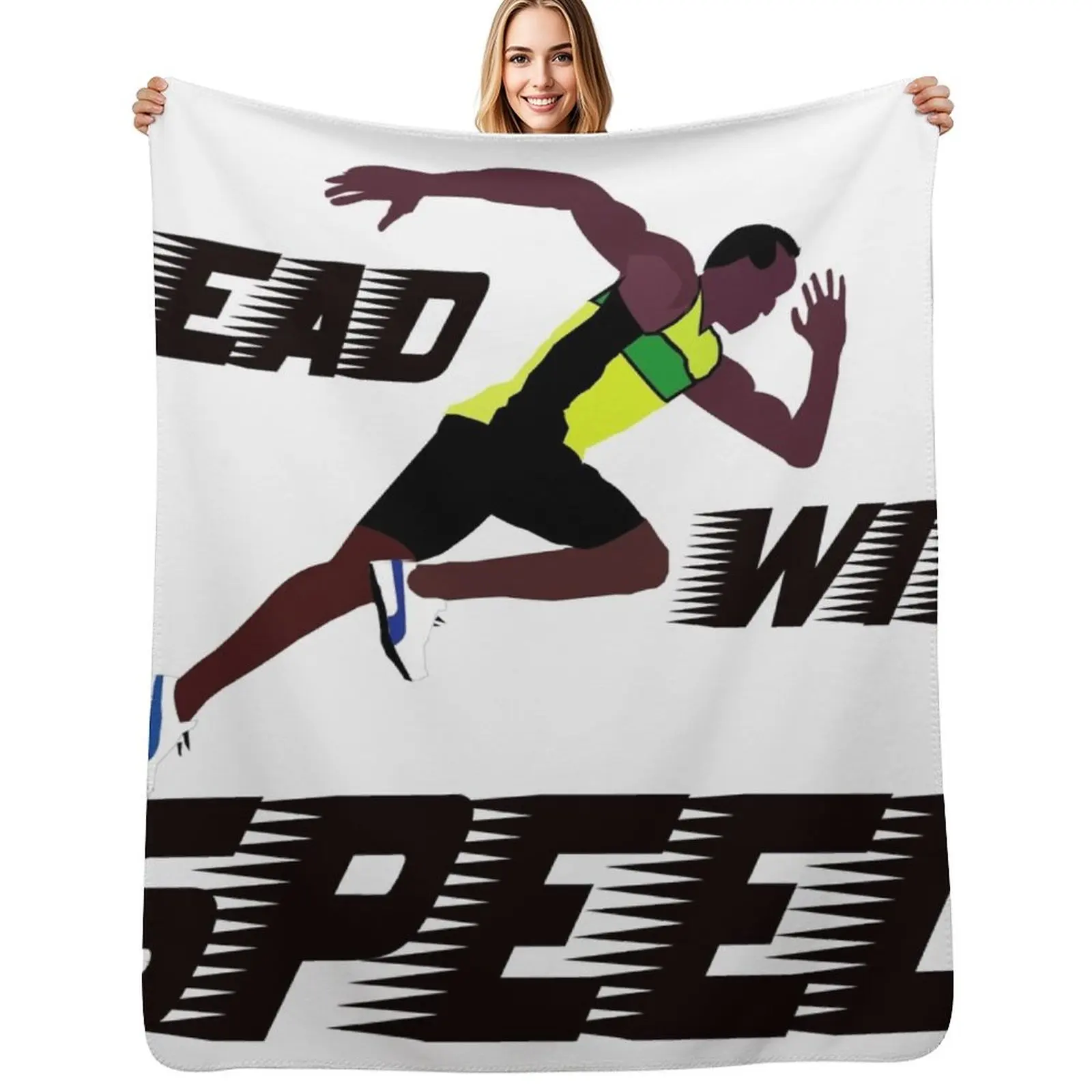Usain Bolt Lead With Speed Throw Blanket Soft Comfort Blanket for Reading Watching TV
Usain Bolt Lead With Speed Throw Blanket Soft Comfort Blanket for Reading Watching TV