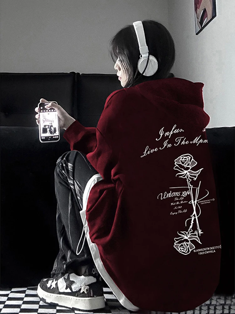 Rose Print Hoodie Men's Heavyweight American Sle Spring Autumn Hard Tail High Street Jaet Trendy Brand Cotton Long Sve
Rose Print Hoodie Men's Heavyweight American Sle Spring Autumn Hard Tail High Street Jaet Trendy Brand Cotton Long Sve
