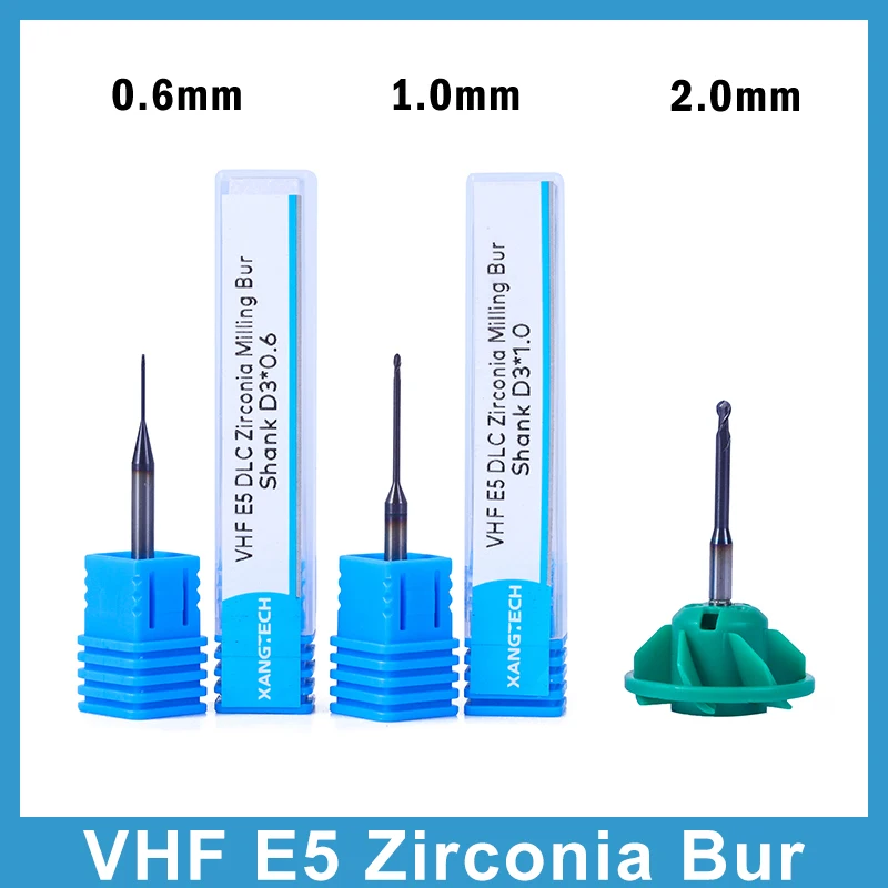 VHF E5 Dental Zirconia DLC Milling Cutters Cad/Cam VHF Grinding Tools Shank Diameter 3mm
VHF E5 Dental Zirconia DLC Milling Cutters Cad/Cam VHF Grinding Tools Shank Diameter 3mm