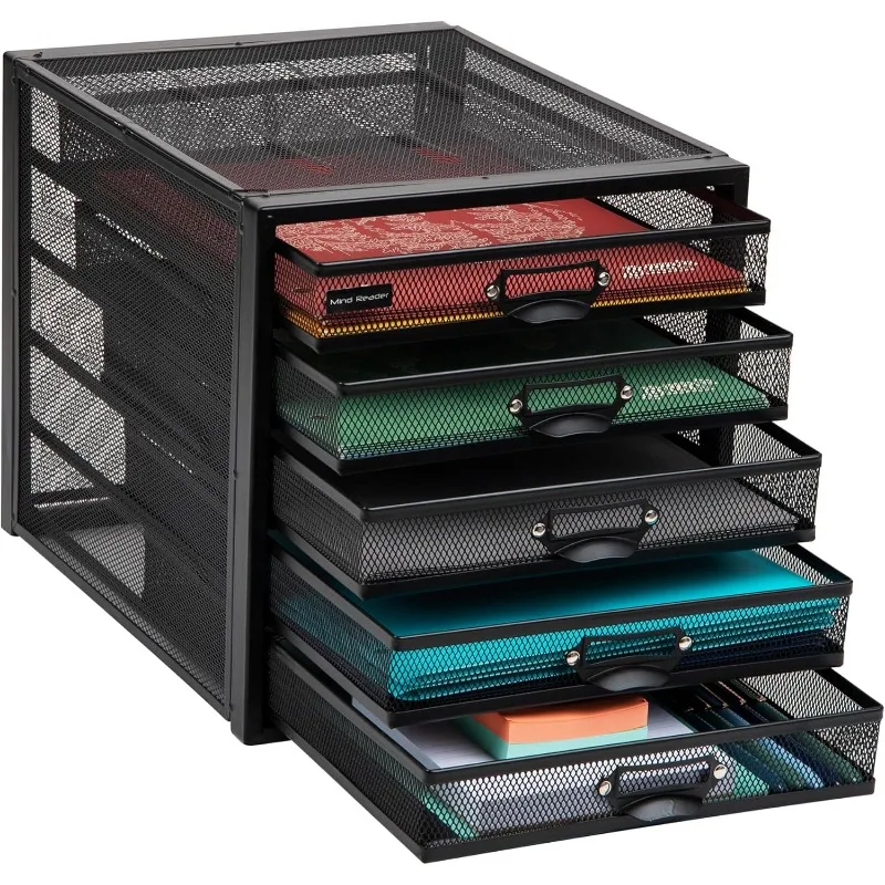 11"x14"x11" Black 5-Drawer Mesh Organizer, File Storage Cabinet - For Office & Crafts Storage
11"x14"x11" Black 5-Drawer Mesh Organizer, File Storage Cabinet - For Office & Crafts Storage