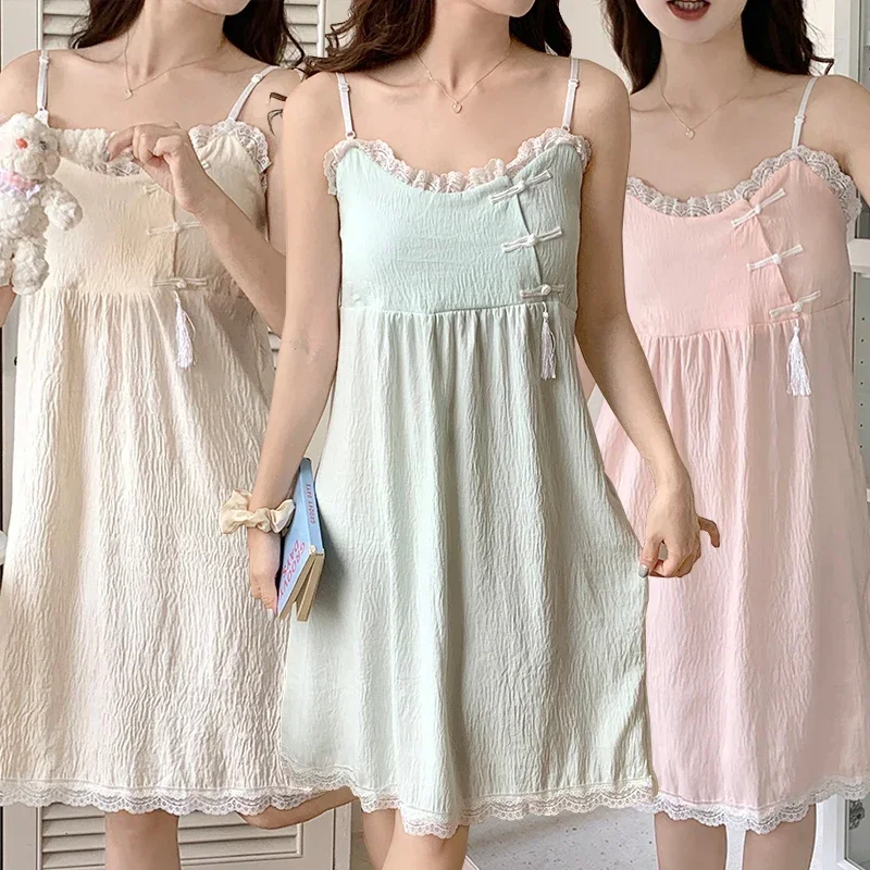 Лето 2025 г., сексуальное кружевное белье, хлопковые ночные рубашки на тонких бретельках для женщин, одежда для сна в китайском стиле, ночное платье, ночная рубашка, ночная рубашка
Лето 2025 г., сексуальное кружевное белье, хлопковые ночные рубашки на тонких бретельках для женщин, одежда для сна в китайском стиле, ночное платье, ночная рубашка, ночная рубашка