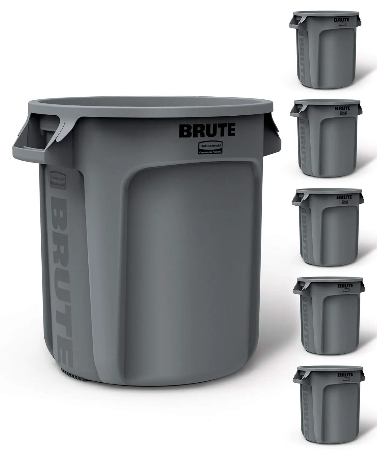 BRUTE Heavy-Duty Round Trash/Garbage Can, 10-Gallon, Gray, Outdoor Waste Container for Landscapers/Construction/Restaurants/B
BRUTE Heavy-Duty Round Trash/Garbage Can, 10-Gallon, Gray, Outdoor Waste Container for Landscapers/Construction/Restaurants/B