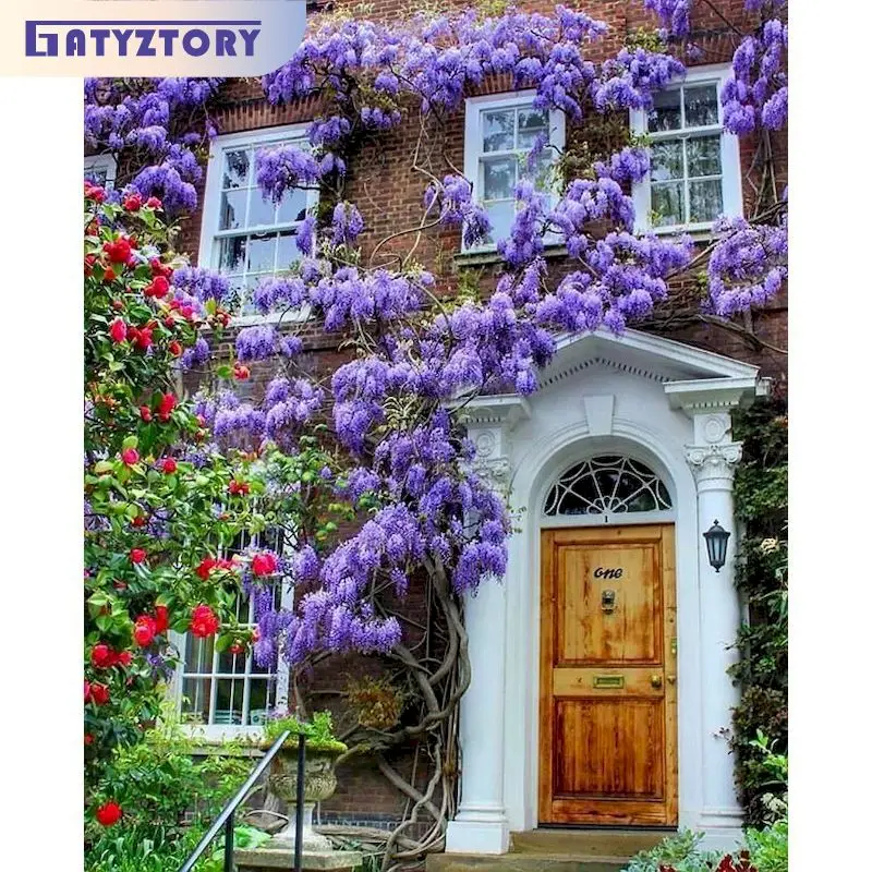 GATYZTORY Coloring By Number House Landscape Drawing On Canvas HandPainted Gift Kit DIY Home Decor Painting By Number
GATYZTORY Coloring By Number House Landscape Drawing On Canvas HandPainted Gift Kit DIY Home Decor Painting By Number
