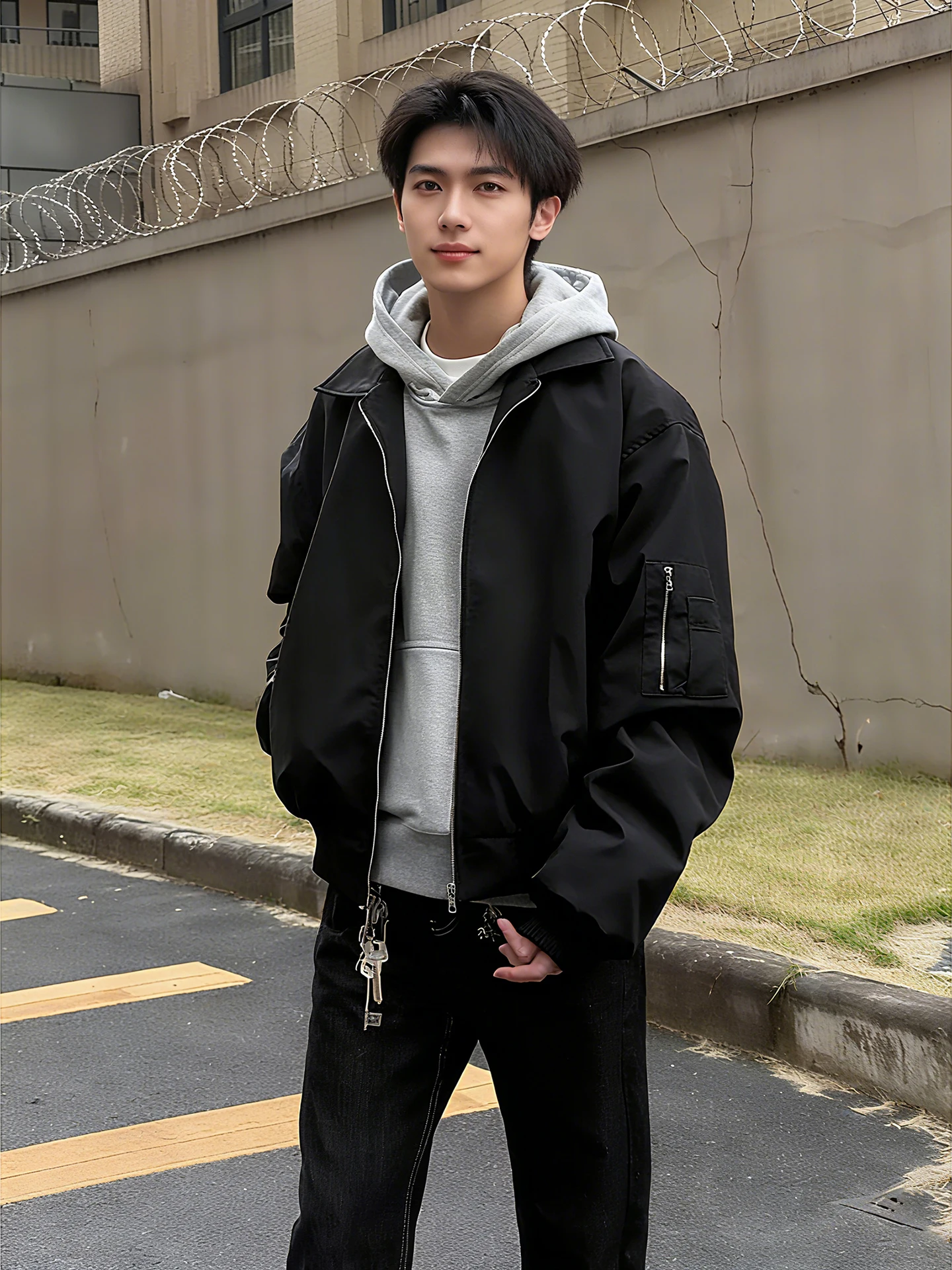 Мужская куртка Bla MA Pilot: осенне-зимнее американское хлопковое пальто Cleanfit с коротким воротником, бейсбольная хлопковая одежда на молнии
Мужская куртка Bla MA Pilot: осенне-зимнее американское хлопковое пальто Cleanfit с коротким воротником, бейсбольная хлопковая одежда на молнии