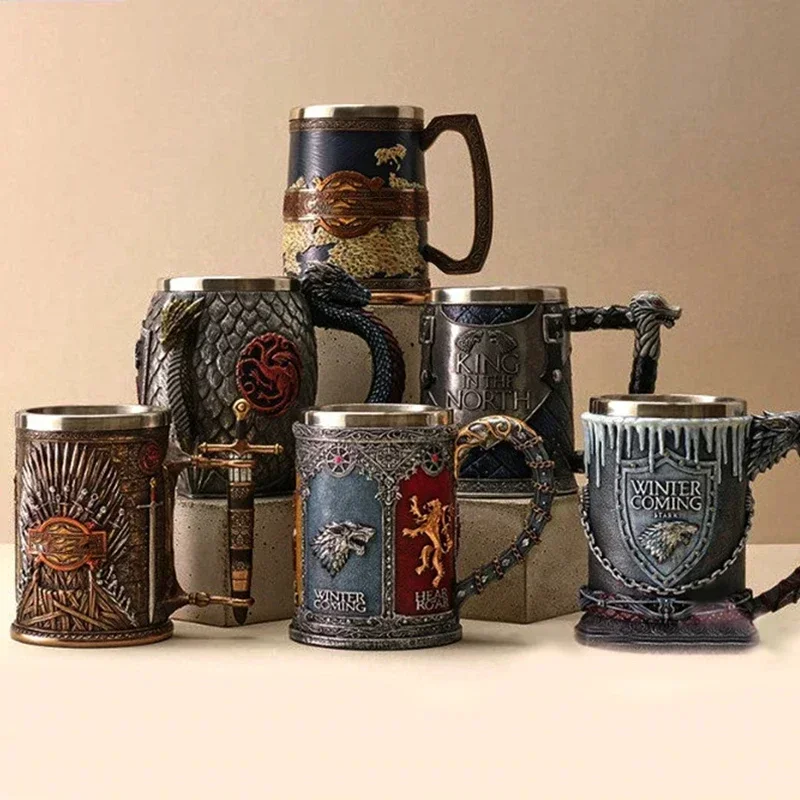 3D Beer Mugs Coffee Cups Gothic Goblet Iron Tankard Stainless Steel Resin Wine Glass Mug 600ML Skull Father's Day Gift 1 pcs
3D Beer Mugs Coffee Cups Gothic Goblet Iron Tankard Stainless Steel Resin Wine Glass Mug 600ML Skull Father's Day Gift 1 pcs
