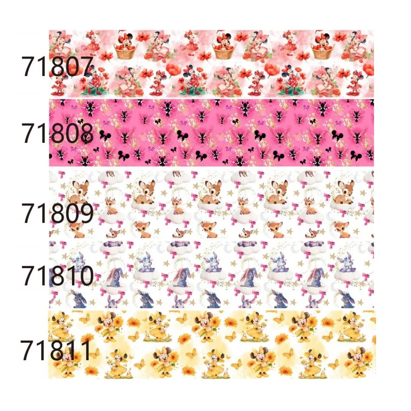(5yards) Disney Mickey Mnnie Stitch Cartoon Grosgrain Ribbon 75mm for Holiday Decoration Materials DIY Sewing Accessories
(5yards) Disney Mickey Mnnie Stitch Cartoon Grosgrain Ribbon 75mm for Holiday Decoration Materials DIY Sewing Accessories