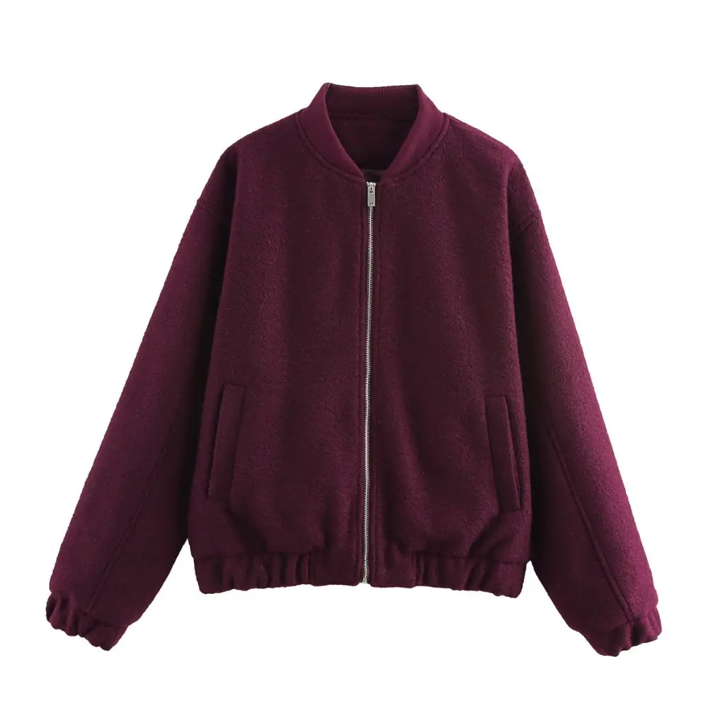 Women's European American Style Bead Leather Stand Collar Loose Bomber Jacket Coat Wholesale
Women's European American Style Bead Leather Stand Collar Loose Bomber Jacket Coat Wholesale
