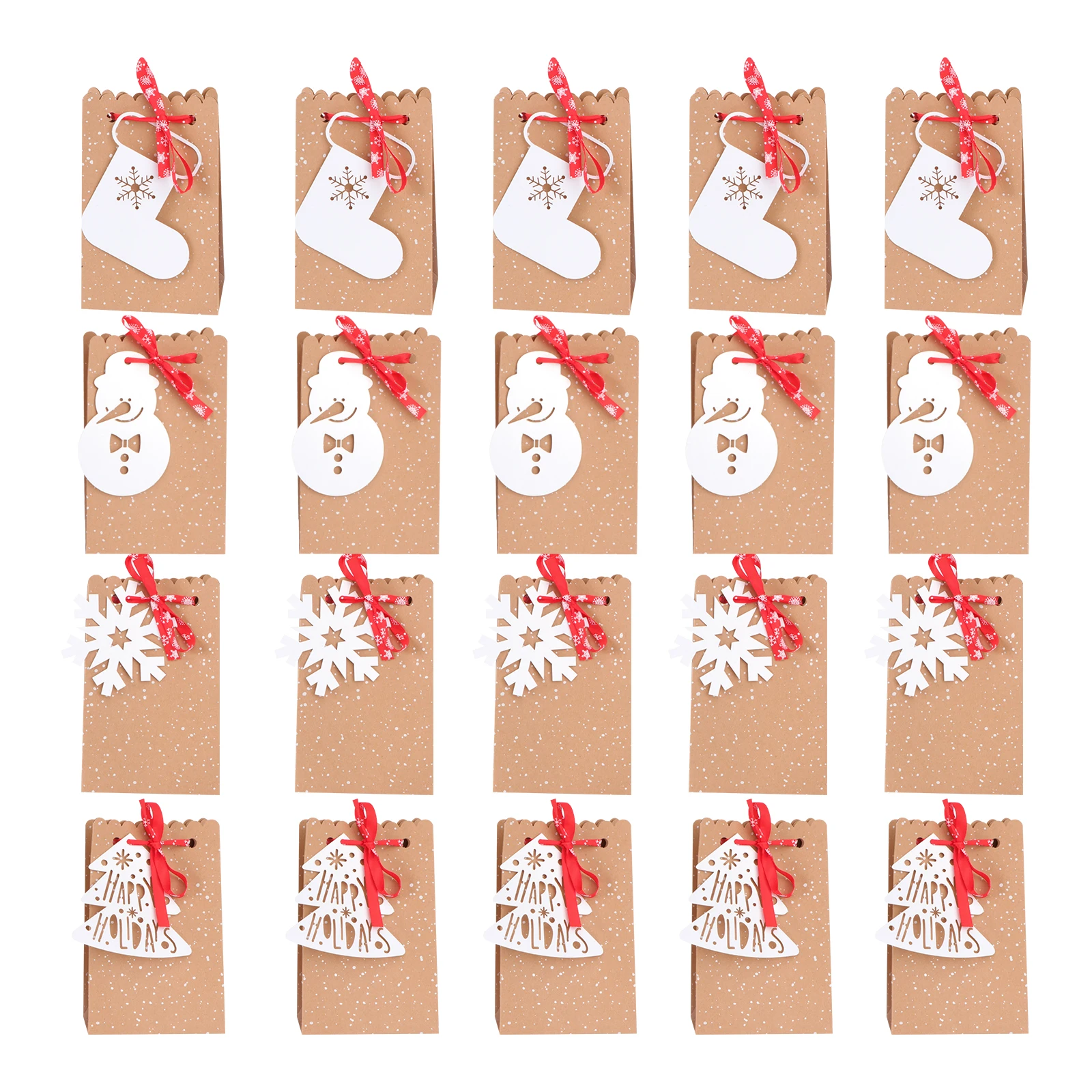 24pcs Kraft Paper Bag Candy Wrapping Biscuit Storage Christmas Gift Box Cookies Container Holiday Present Packaging
24pcs Kraft Paper Bag Candy Wrapping Biscuit Storage Christmas Gift Box Cookies Container Holiday Present Packaging