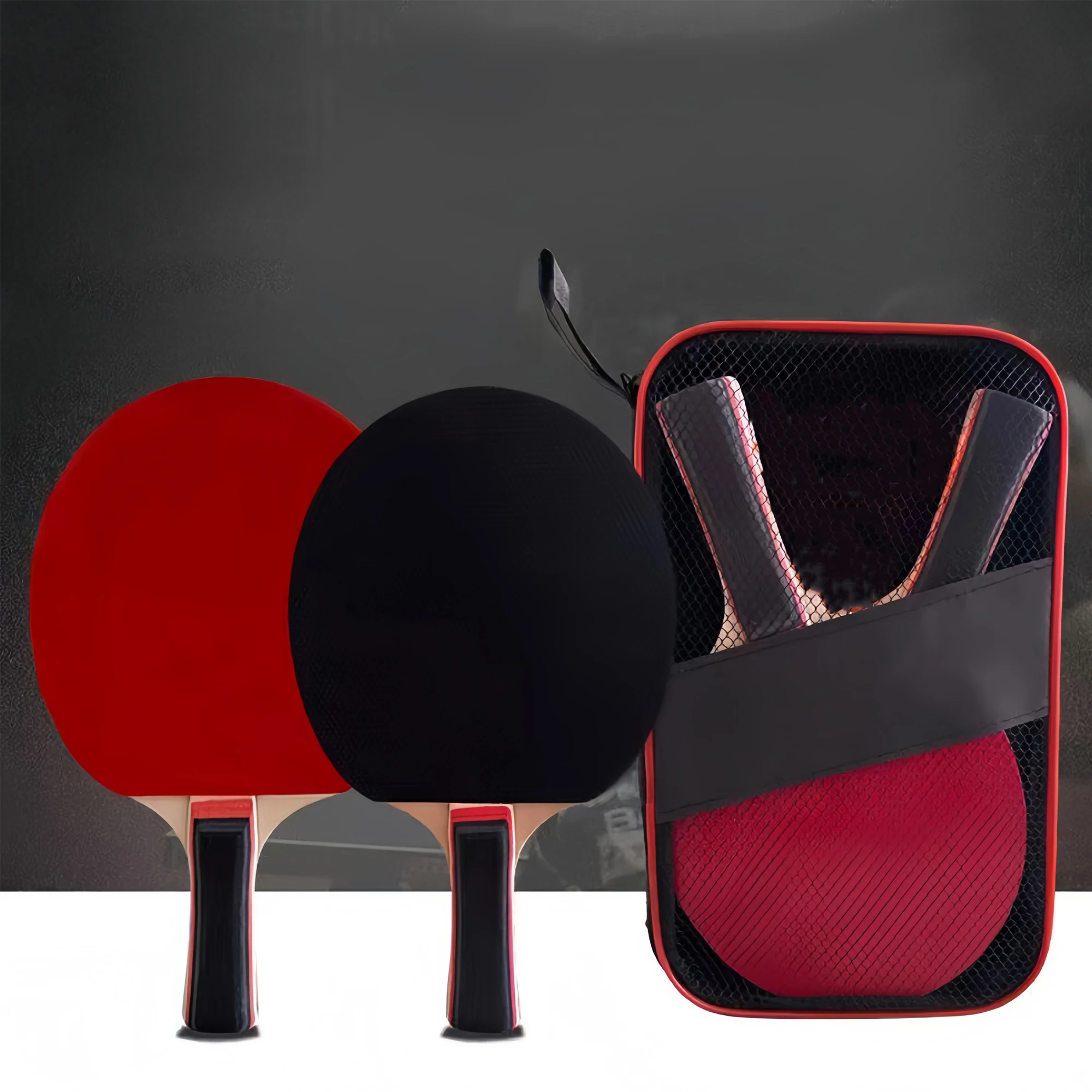 1 комплект (2 ракетки для настольного тенниса + сумка для хранения) Двусторонняя антиклейкая ракетка для соревнований Горизонтальная прямая ракетка Ракетка для настольного тенниса Профессиональная высокоэластичная ракетка для начинающих, набор одинарных и
1 комплект (2 ракетки для настольного тенниса + сумка для хранения) Двусторонняя антиклейкая ракетка для соревнований Горизонтальная прямая ракетка Ракетка для настольного тенниса Профессиональная высокоэластичная ракетка для начинающих, набор одинарных и