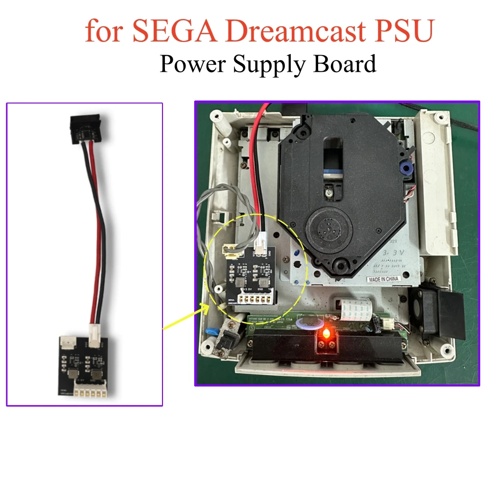 Для игровой консоли SEGA Dreamcast PSU, модификация платы питания, интерфейс Type-C, 15 В/3 А, Plug-and-Play
Для игровой консоли SEGA Dreamcast PSU, модификация платы питания, интерфейс Type-C, 15 В/3 А, Plug-and-Play