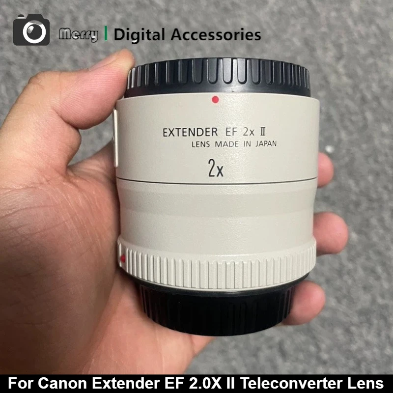 95% New Genuine For Canon Extender EF 2.0X II Teleconverter EF Mount 2X Focal Length Magnifier for Canon EOS EF Series Lens
95% New Genuine For Canon Extender EF 2.0X II Teleconverter EF Mount 2X Focal Length Magnifier for Canon EOS EF Series Lens