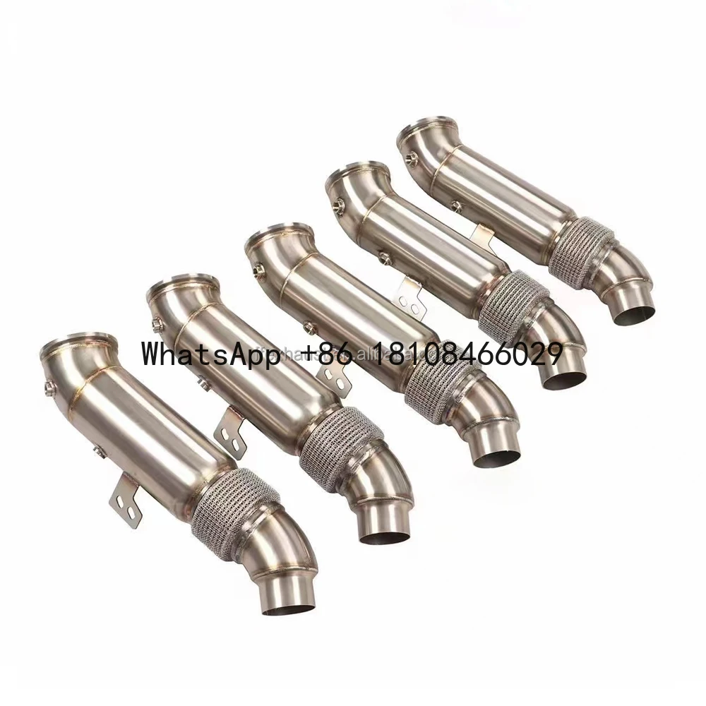 High Flow Stainless Steel Exhaust Downpipe 5 Inches with Heat Shield for BMW M240i M340i 440i 540i 740i 840i X5 X6 X7 Z4 B58
High Flow Stainless Steel Exhaust Downpipe 5 Inches with Heat Shield for BMW M240i M340i 440i 540i 740i 840i X5 X6 X7 Z4 B58